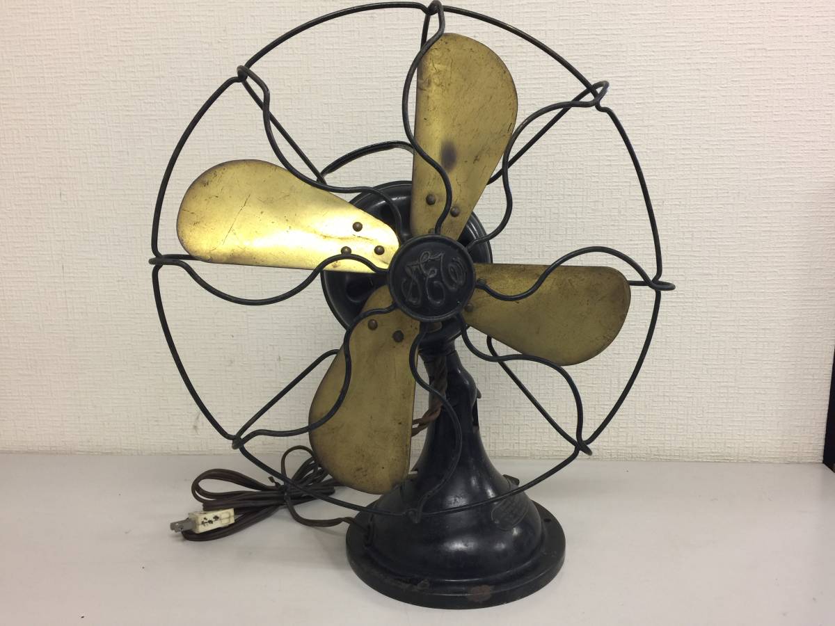 扇風機 芝浦製作所 昭和レトロ 戦前 真鍮4枚羽 Yahoo 当時物 動作品 古い