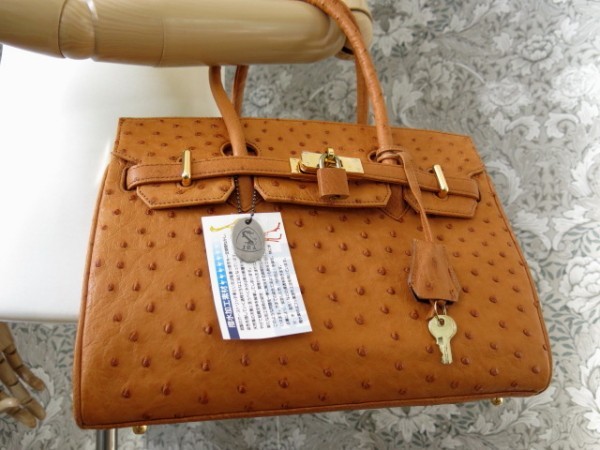 ○未使用○JRA OSTOMO○オーストリッチ 本 だちょう 革○トート バッグ  