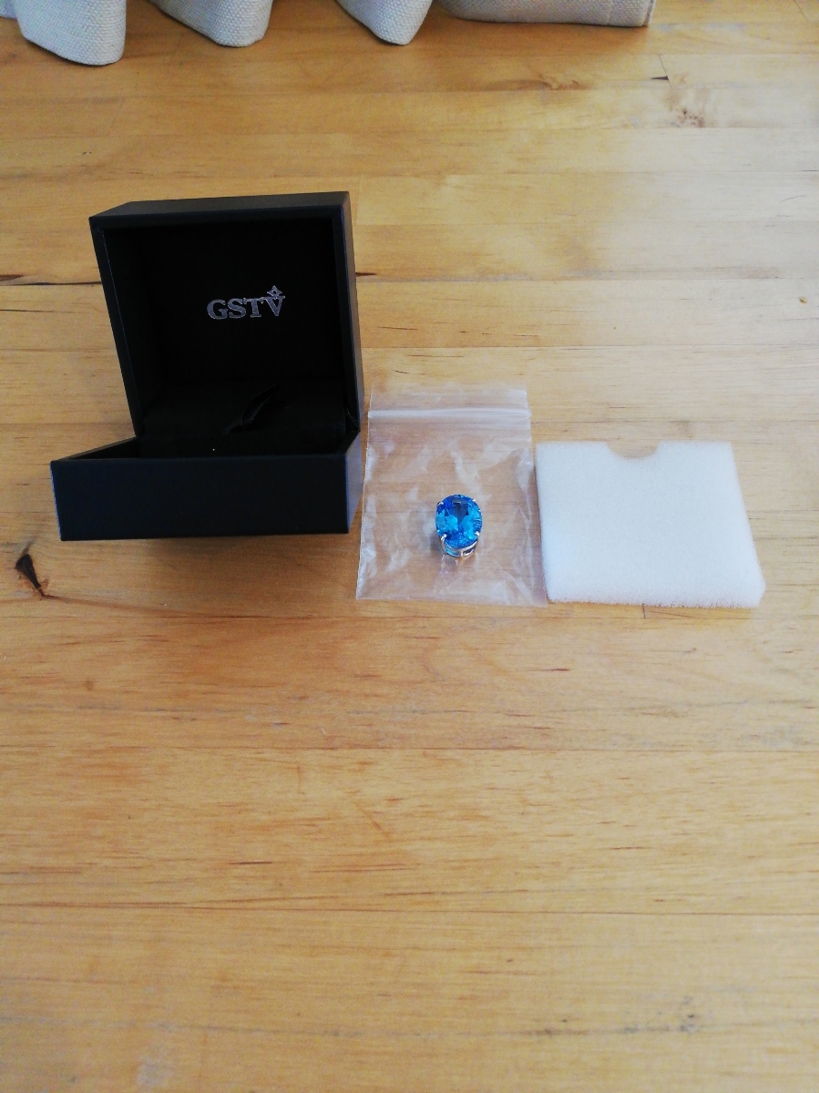 新品【GSTV】K18WG スーパーブルートパーズ ペンダントトップ TO 11.00  