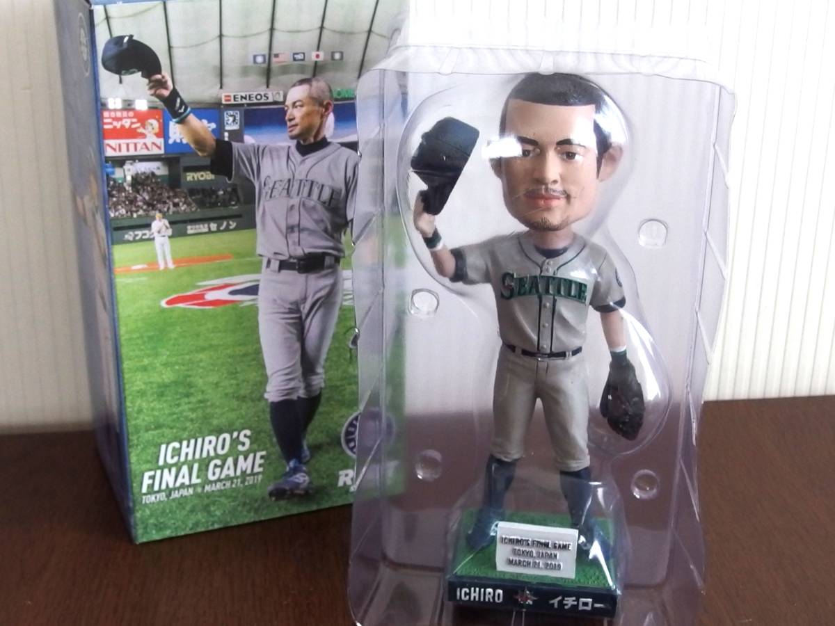 イチロー ボブルヘッド 引退試合記念 球場配布品 首振り人形 非売品
