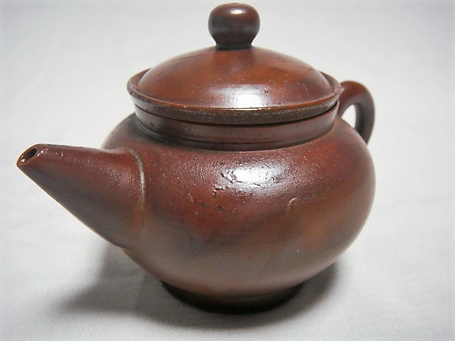 急須 宝瓶 備前焼 備前 共箱 K745 茶注 煎茶器 作家不詳 茶器 オンライン