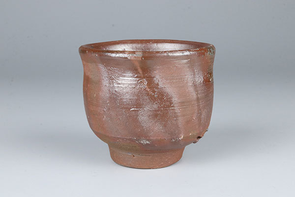 人間国宝 備前焼 藤原啓 酒杯 盃 共箱 酒器 骨董品 古美術品 L6485bar