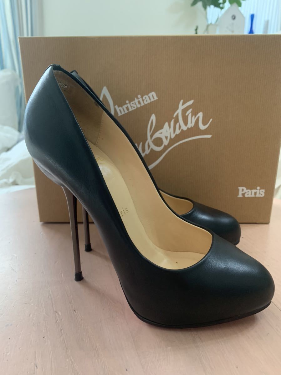 Christian Louboutin ル ブタン 37 24cm 黒 ハイヒール