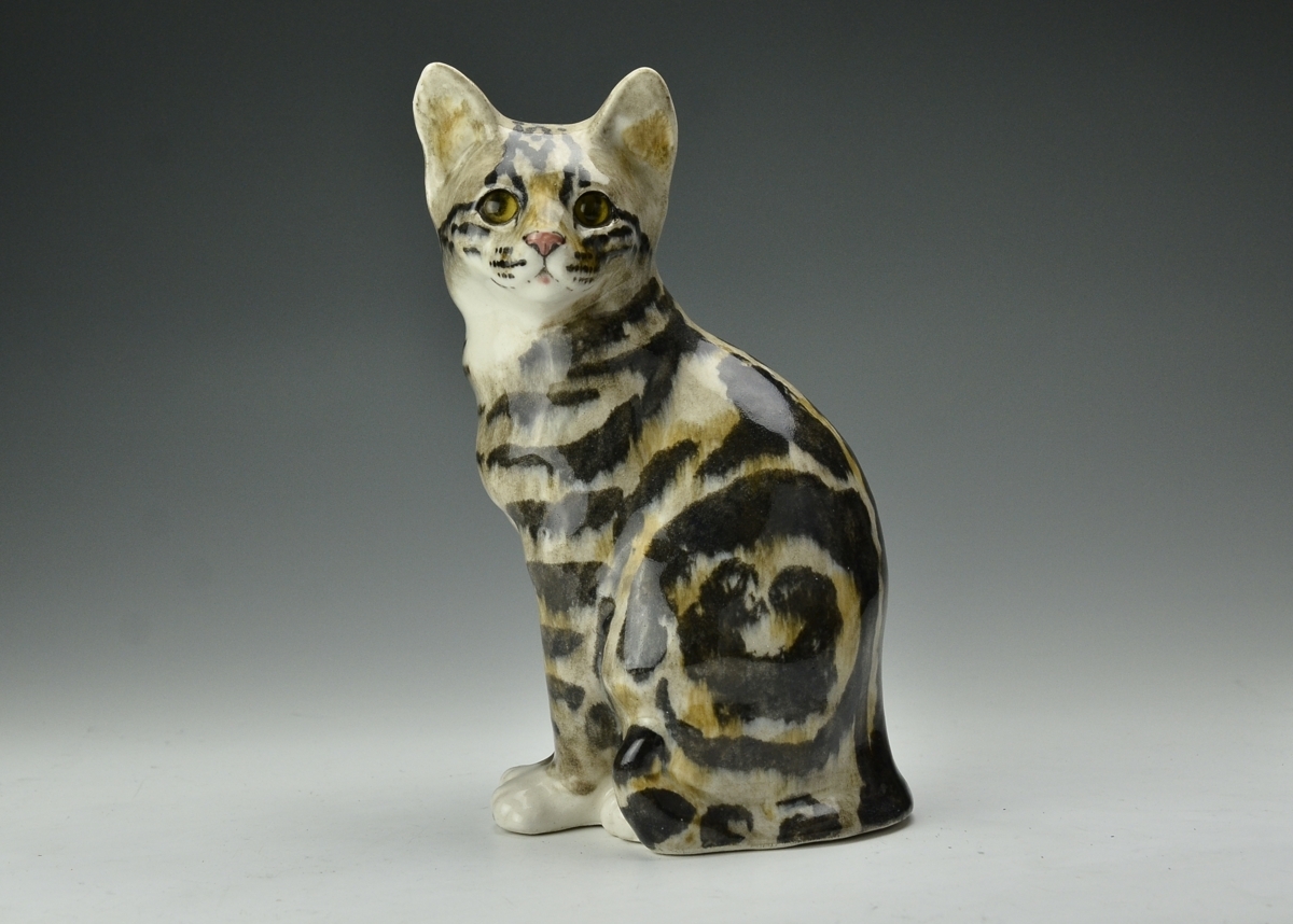 イングランド ヴィンテージ「陶芸家ジェニー・ウィンスタンレイの猫 
