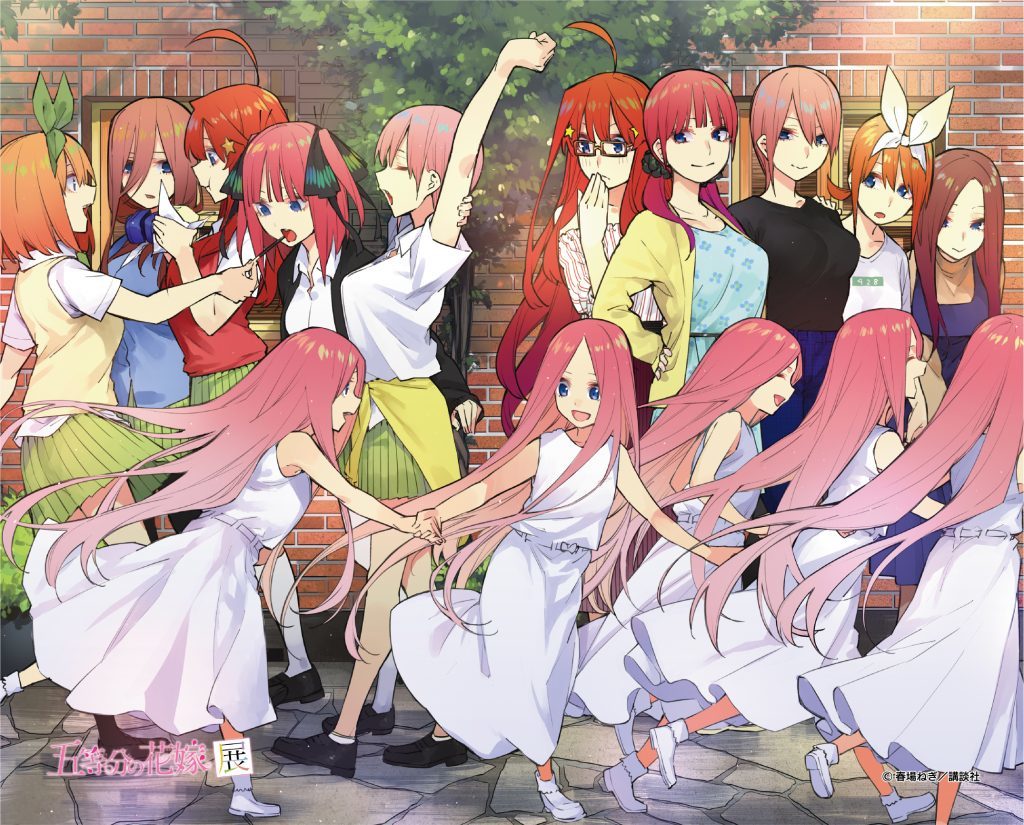 五等分の花嫁展 限定 記念商品 キャンバスボードB 五等分の花嫁 キャンパスボード 中野三玖 二乃 一花 五月 四葉