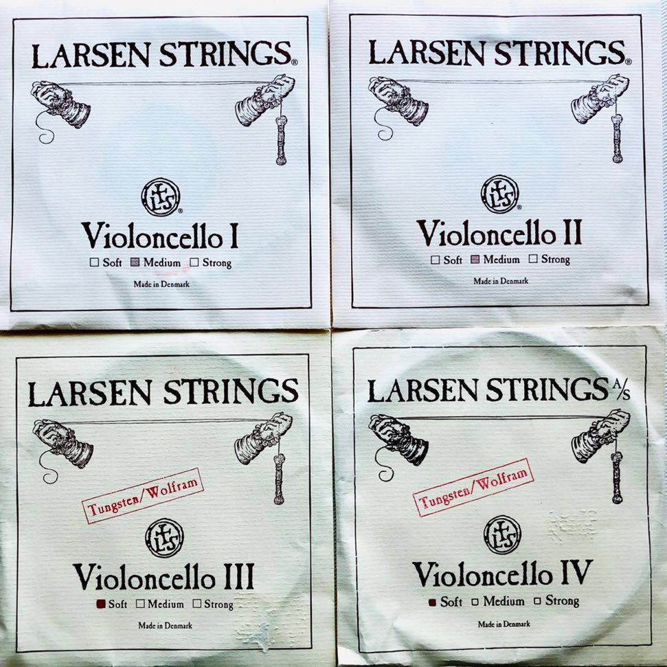 ラーセン Larsen チェロ弦 LARSEN ミディアム ADGC線 セット チェロ