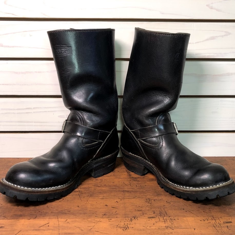 Wesco BOSS エンジニアブーツ やかましい 黒 レザー 7 1/2