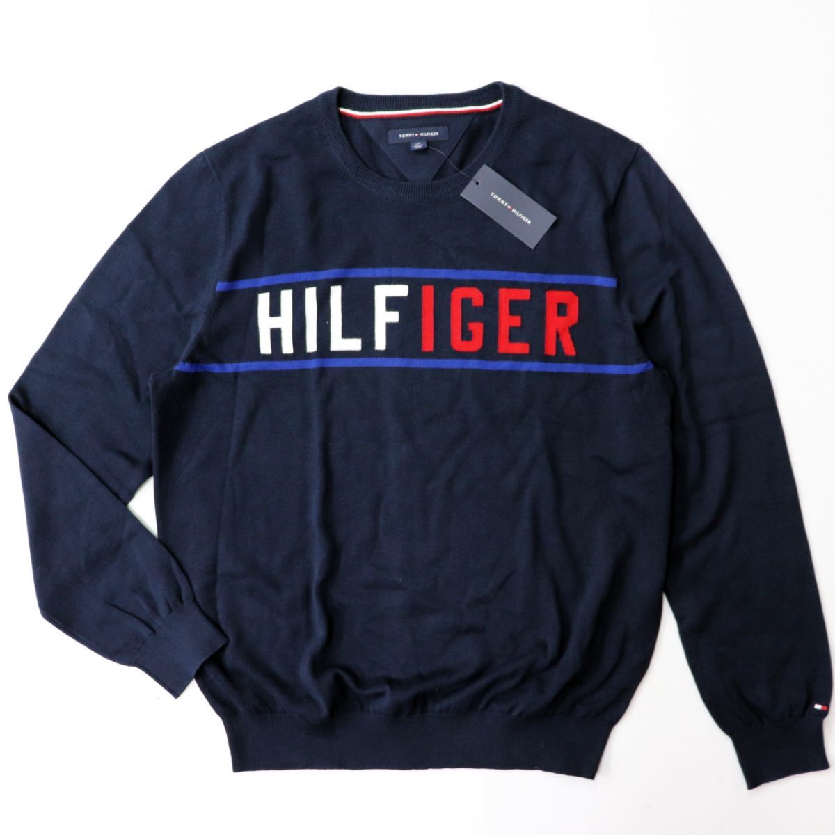 ☆トミーヒルフィガー TOMMY HILFIGER 新品 メンズ 暖かい 保温 ニット 