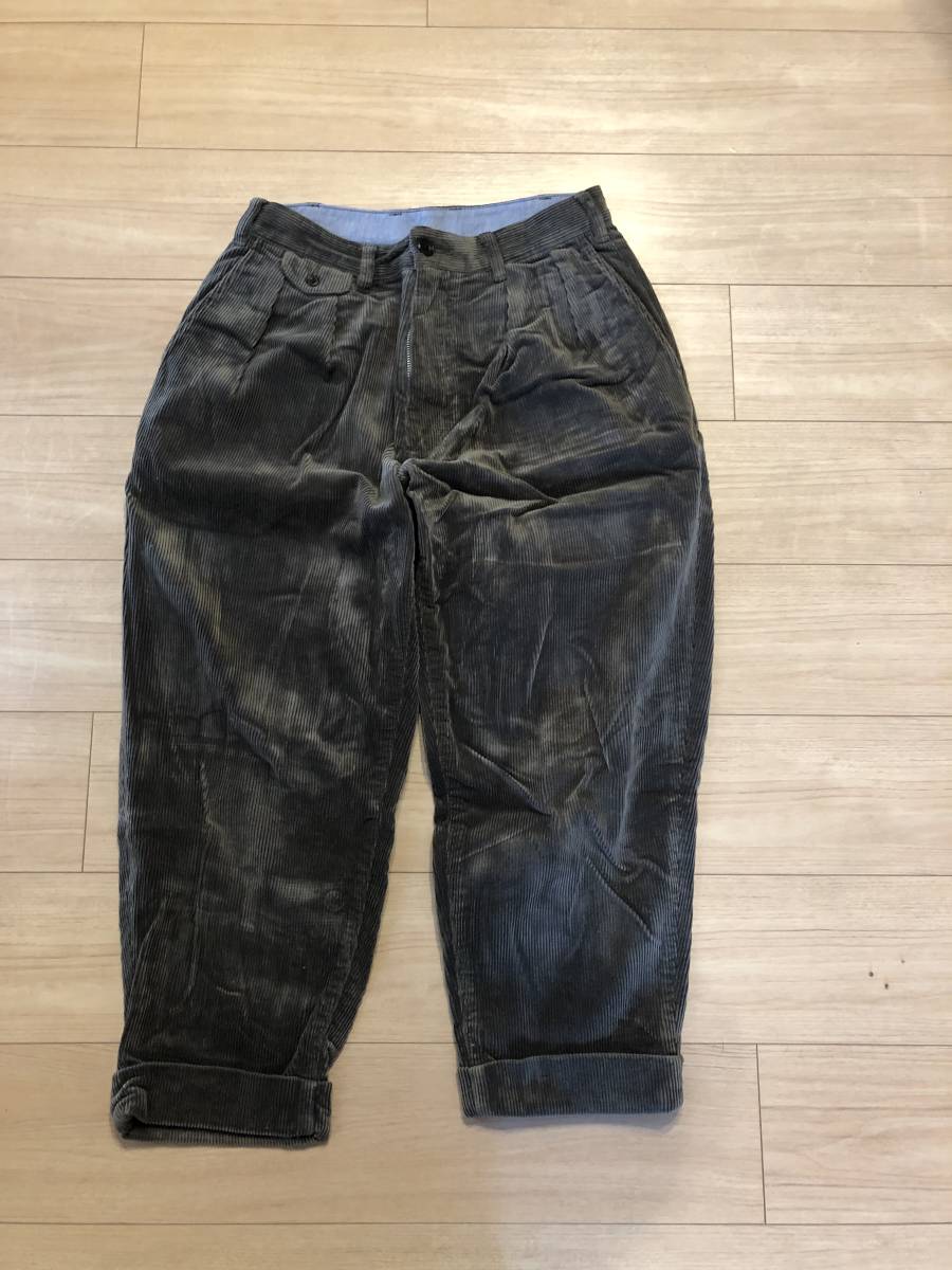 HOT，限定SALE BEAMS PLUS BEAMS PLUS / 2プリーツ コーデュロイ パンツ ビームス グリーン(ボトムス)｜売買されたオークション情報、yahooの商品情報をアーカイブ公開 - オークファン 男性用