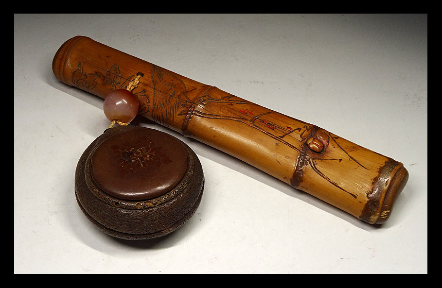 豊富な，最新作 緑屋 z 時代物 竹製 鶯紋 筆入 瑪瑙根付 栗彫刻印籠 付 古民具 i9/1115-6/20-2#60(その他)｜売買されたオークション情報、yahooの商品情報をアーカイブ公開 - オークファン その他
