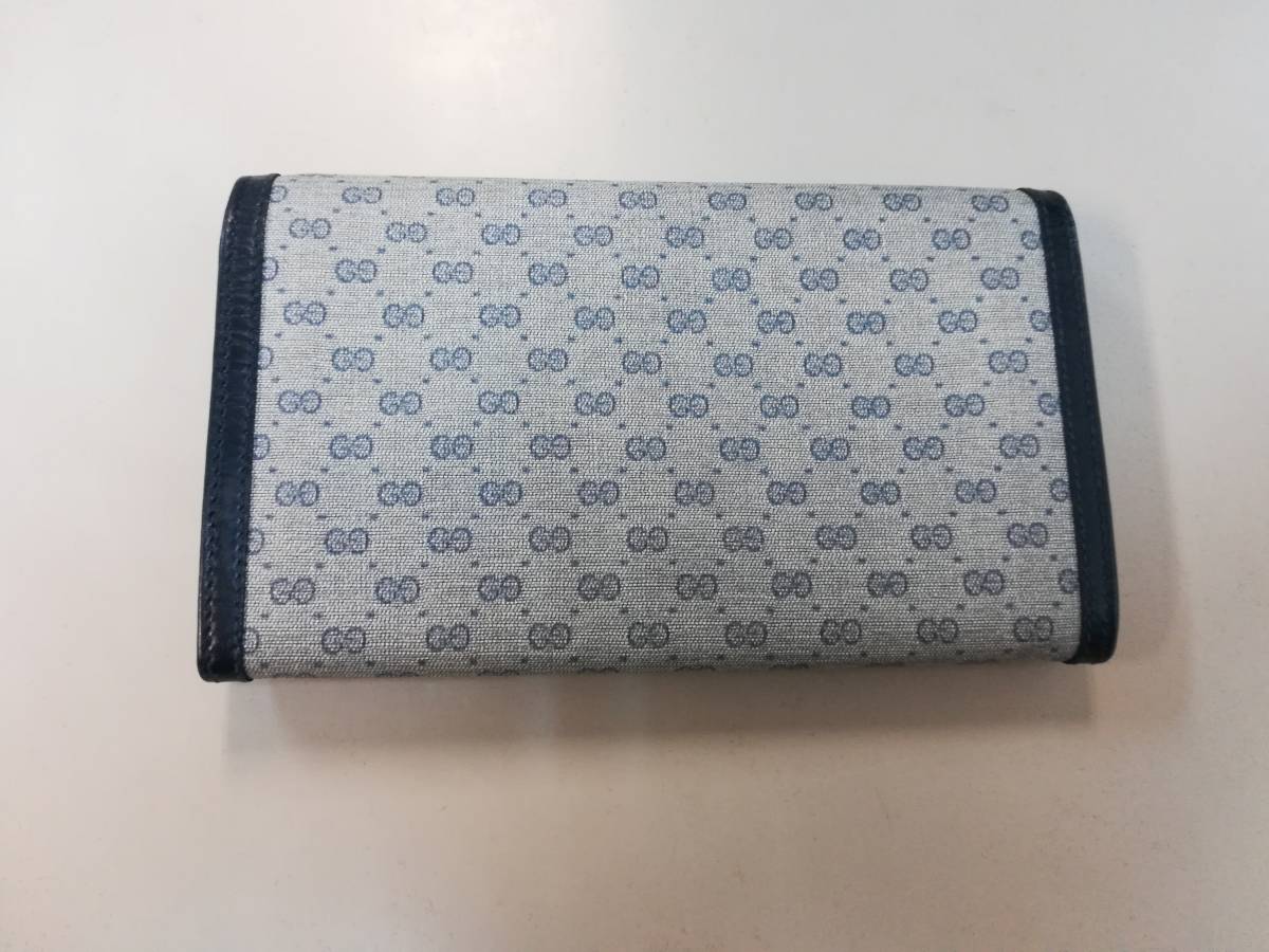 GUCCI グッチ 長財布 財布 がま口 GGキャンバス】