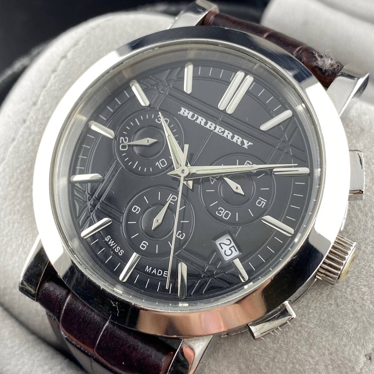 1円～】BURBERRY バーバリー 腕時計 メンズ BU1366 クロノグラフ