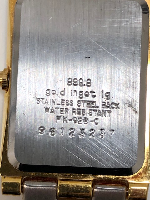 FK-928-C エルジン 1g gold インゴット 腕時計 ingot 999.9 ELGIN 電池