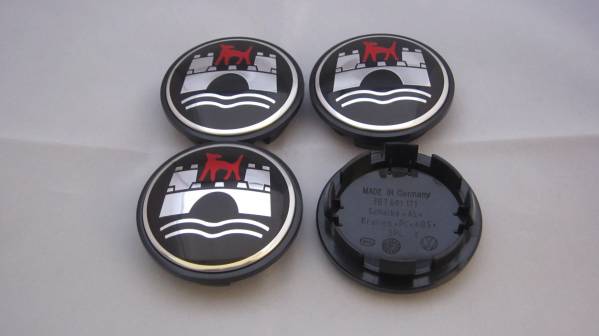 新品即決 VW Wolfsburg 66mm センターキャップ 4個セット GOLF5 GOLF6