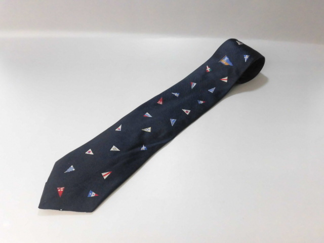 中古 レア品 LOUIS VUITTON ルイ ヴィトン シルク ネクタイ CHALLENGER RACES アメリカズカップ サンディエゴ 1992年 メンズ