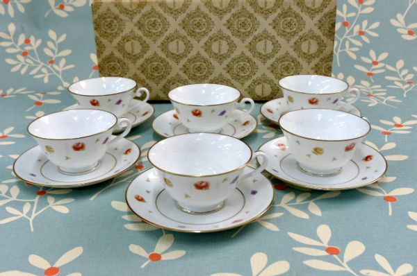ノリタケ コーヒーカップ 6客 未使用品◎プレミアノリタケ 和柄 カップ
