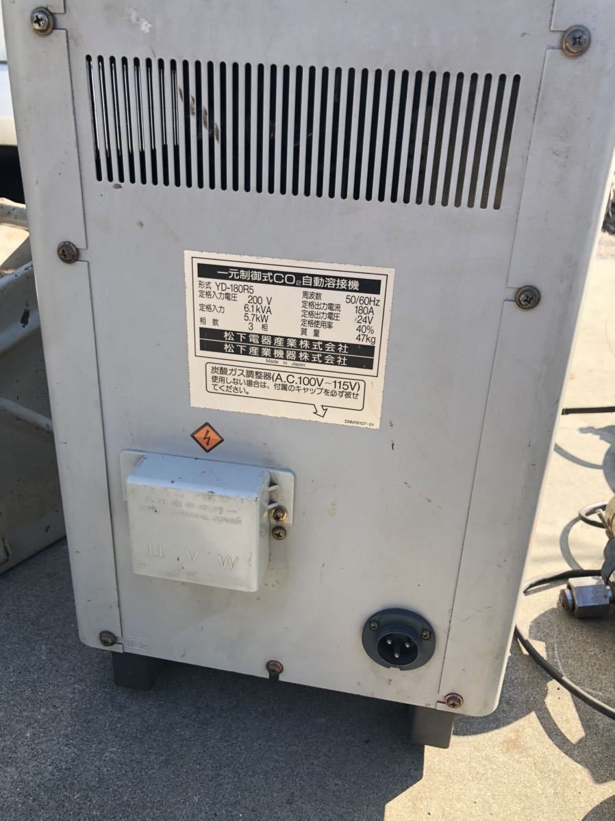 動作確認済み　Panasonic パナソニック 半自動溶接機 パナオートミニ 180 YD-180R-5 送給装置 YW-181FK1  中古品・店頭受取り限定 パナソニック AA-350 半自動溶接機 中古 フル