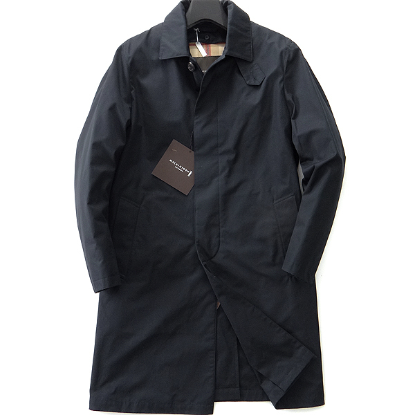 【美品】MACKINTOSH_ダンケルト_ネイビー 40 新品 マッキントッシュ ロンドン ウールライナー ステンカラー コート