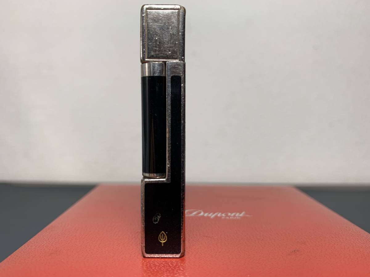 ライン2 デュポン Dupont 純正漆 パラディウム 黒 銀 箱付 S T | ライター S.T. Official ブラックラッカー＆パラディウム エス・テー・デュポン