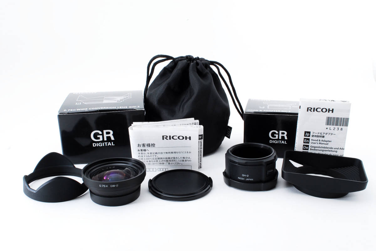 RICOH GR digital 2 +コンバージョンレンズ+アダプタ 中古 リコー 