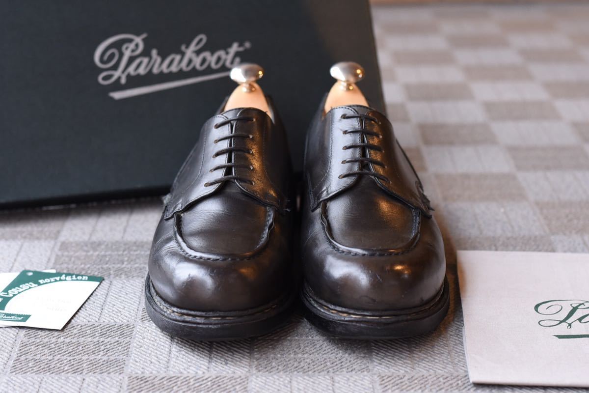 パラブーツ　シャンボード　6.5 ネイビー Paraboot パラブーツ シャンボード ネイビー 6.5F