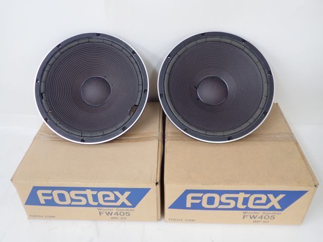 FOSTEX FW405 40cmコーン型ウーファーユニット ペア 元箱付き オーディオ機器 フォステクス 5953E-6(ウーファー)｜売買 ...