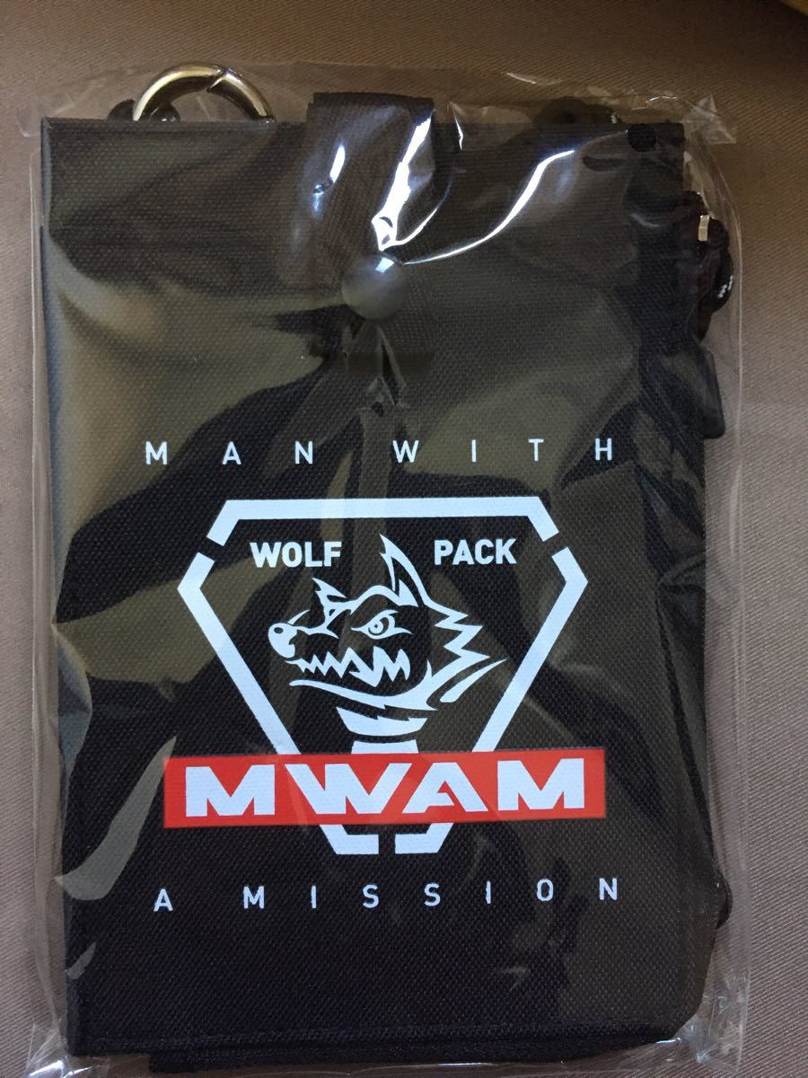 MAN WITH A MISSION マンウィズ マルチウォレット 財布 ショルダー ポーチ パスケース Remember me TOUR 2019 MWAM ブラック 黒