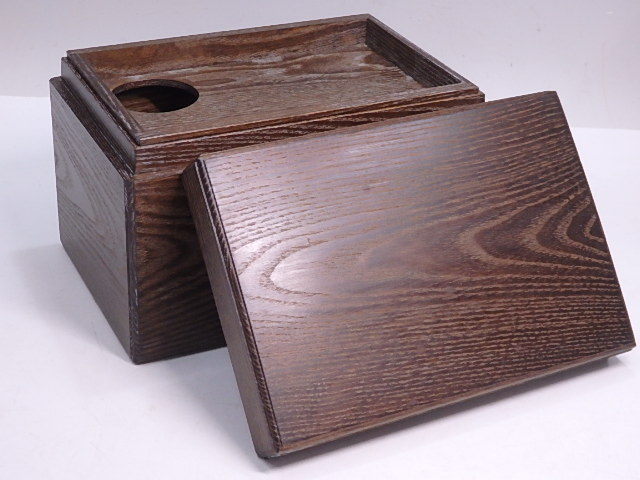 ☆美品！【仙正/銘 桑茶箱】指物師 仙水正之 サイズ：21.5×15×高さ14cm