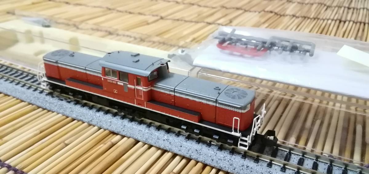 ▼TOMIX-92934ばらし▼DD51-1001号機/九州仕様/オレンジナンバー/黒ライン/冷風装置/1両のみ(コキ50000&ヨ8000は無し)/中古