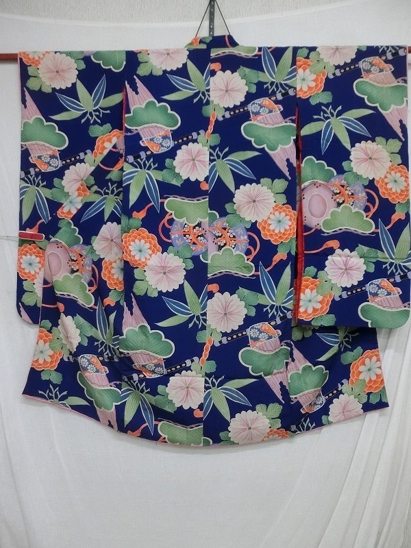 超激得 M8031 正絹 錦紗縮緬 花楽器文 袷 着物 女児用 アンティーク(その他)｜売買されたオークション情報、yahooの商品情報をアーカイブ公開 - オークファン その他