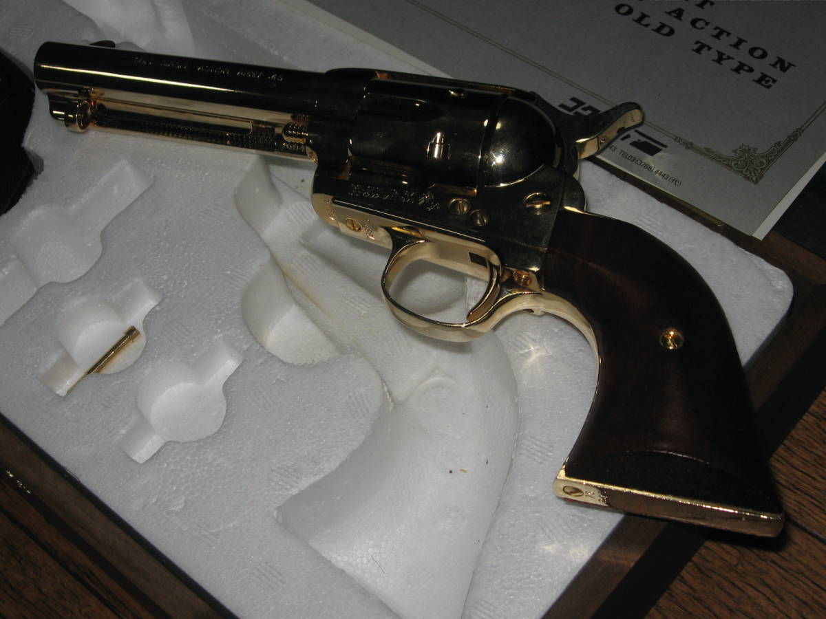 即決 コクサイ　コルト　シングルアクション　アーミー　オールド　タイプ　木スト　COLT　SINGLE　ACTION　ARMY　検　金属モデルガン　