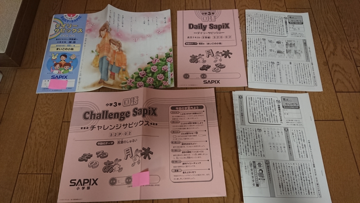 サピックス SAPIX 小3 2014年3年生4科目デイリーテキスト・夏冬講習