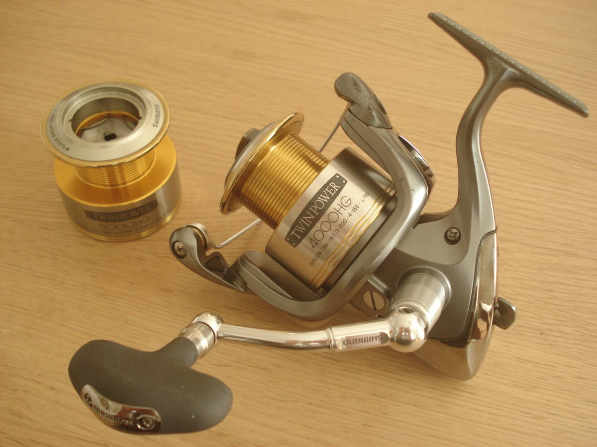 シマノ 4000HG SHIMANO ツインパワー - 02 02ツインパワー 替えスプール 美品！スプール シマノ(SHIMANO) | 2026年最新Yahoo!オークション -02ツインパワー スプールの中古品 スピニングリール オーバーホール