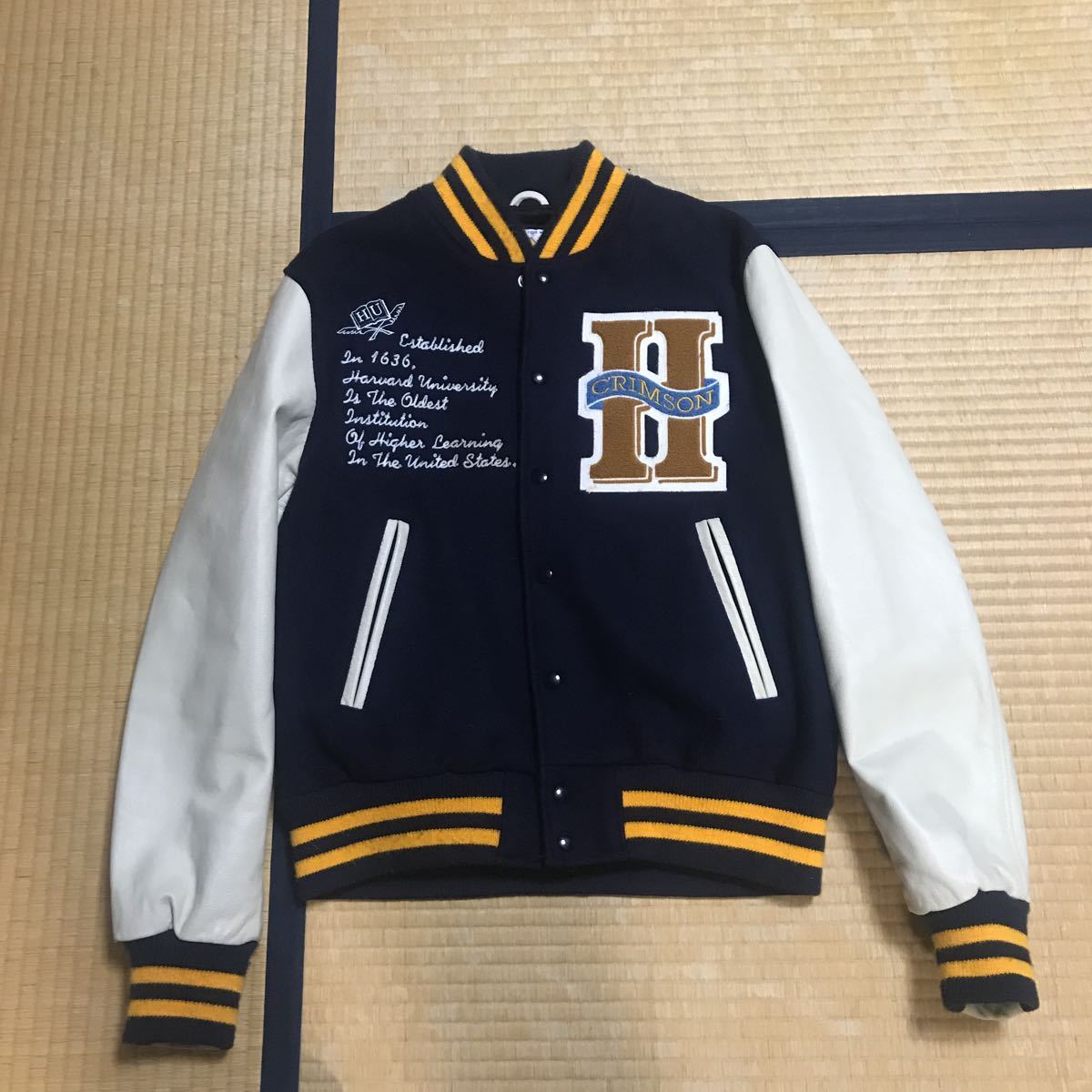 スタジャン Bear ゴールデンベアー Golden (ゴールデンベア) USA製 袖 