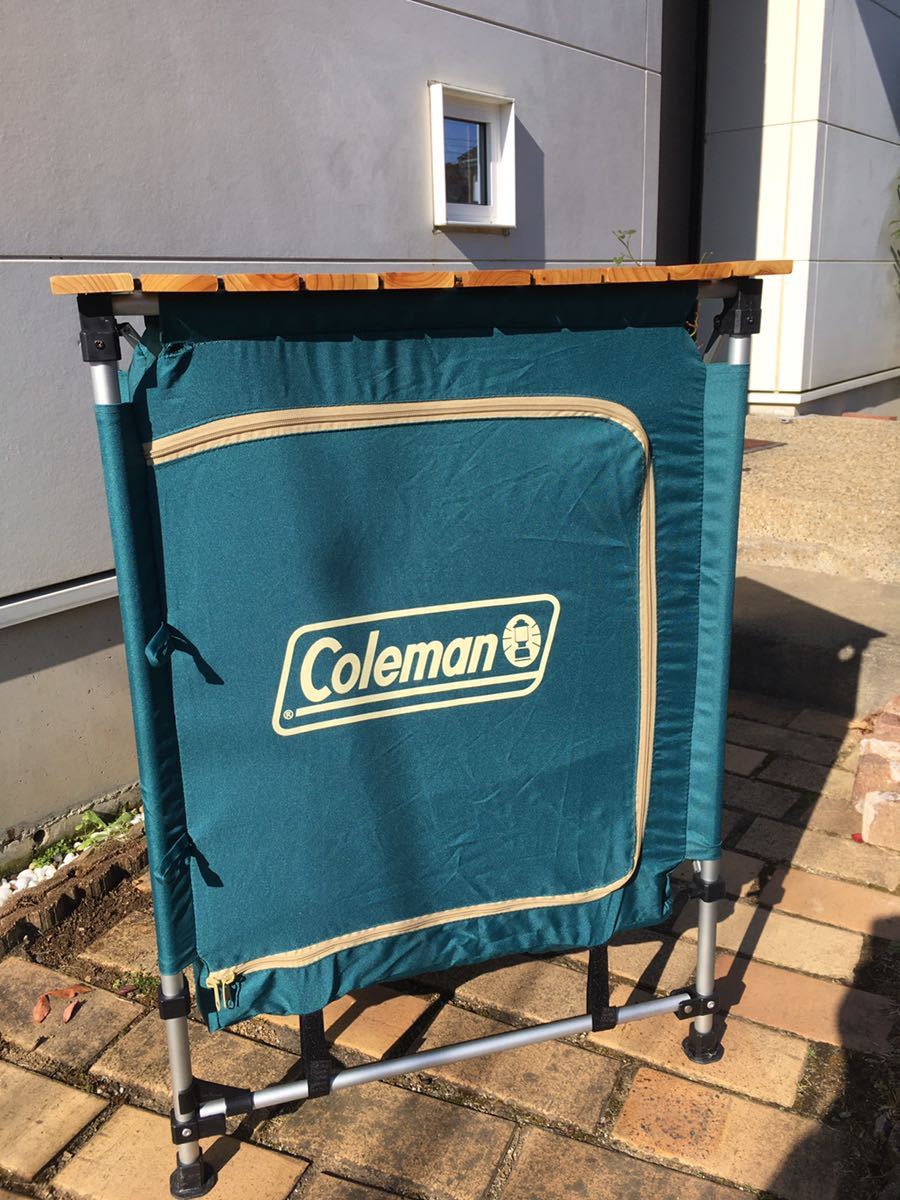coleman ナチュラルウッド フォルダブルシェルフ