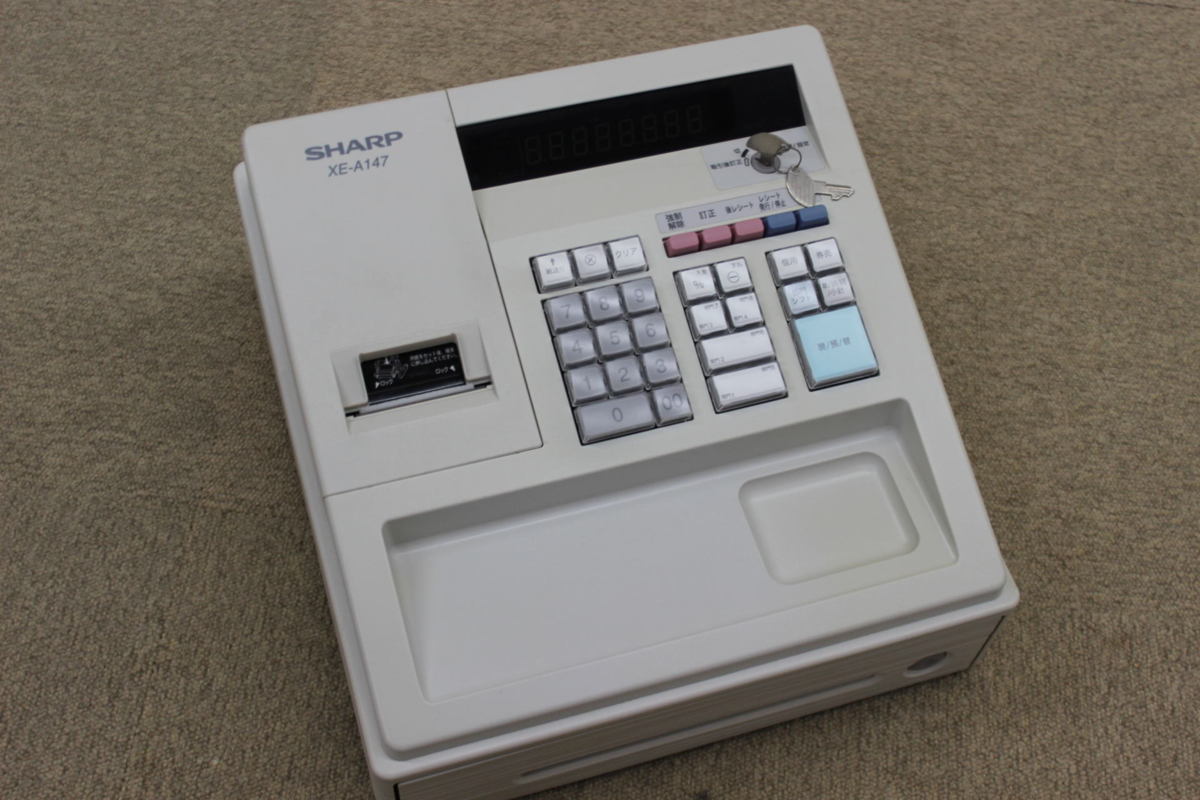 SHARP XE-A147 電子レジスタ シャープ ブラック レジスター | 電子