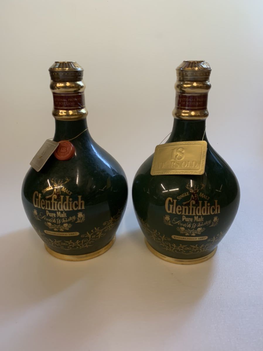 古酒 2本 グレンフィディック Glenfiddich スコッチウイスキー 18年
