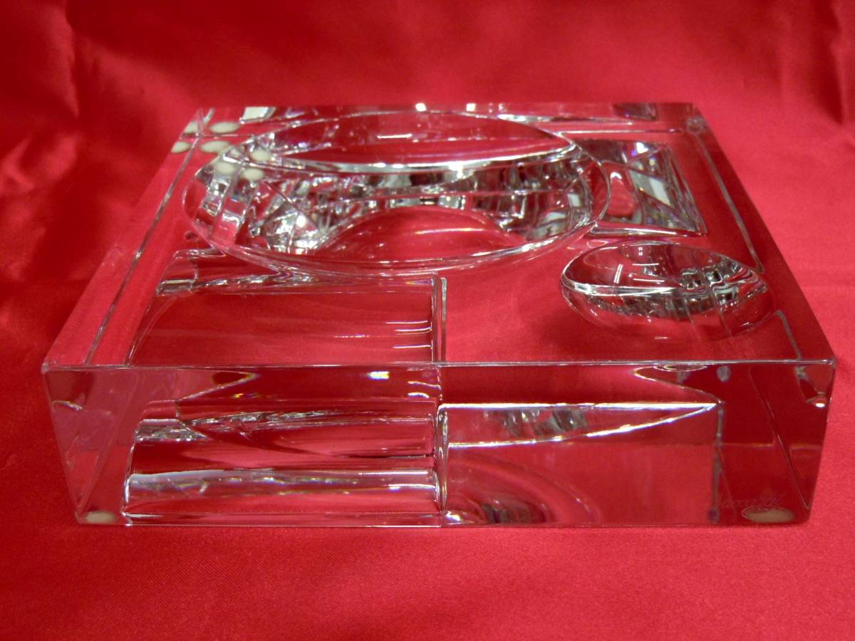 Baccarat バカラ】アッシュトレイ/灰皿/クリスタル/小物入れ