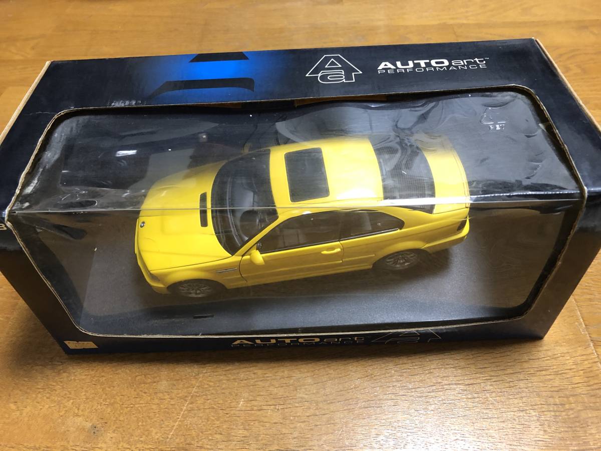 E46 M3 BMW 1⁄18 AUTOart Diecast GTR CSL | Model Autoart Black 1:18 (