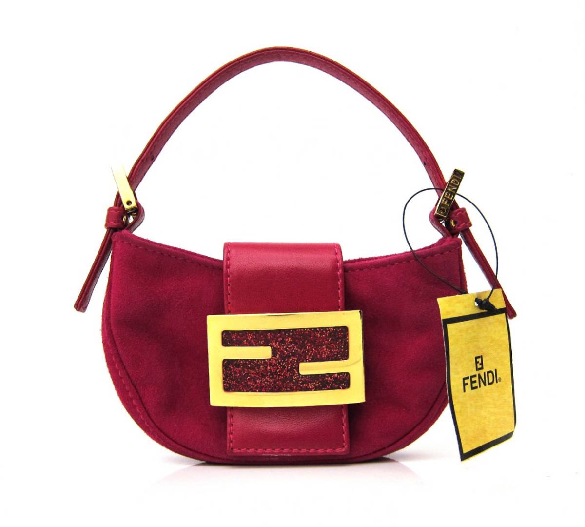 希少】【美品】FENDI 小物入れ （3277 美品 FENDI フェンディ ゴールド 