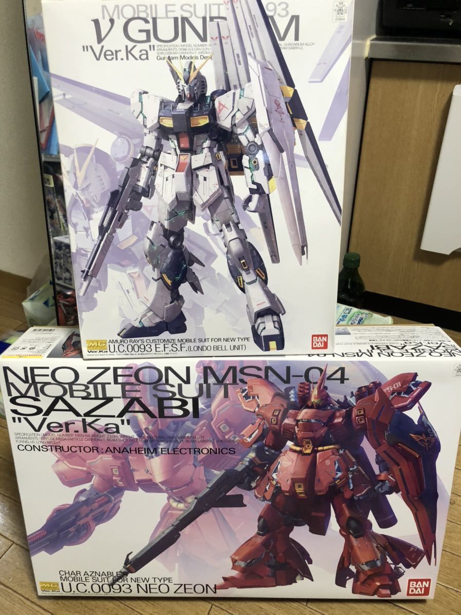 MG ニューガンダムver.ka サザビーver.ka 未組立