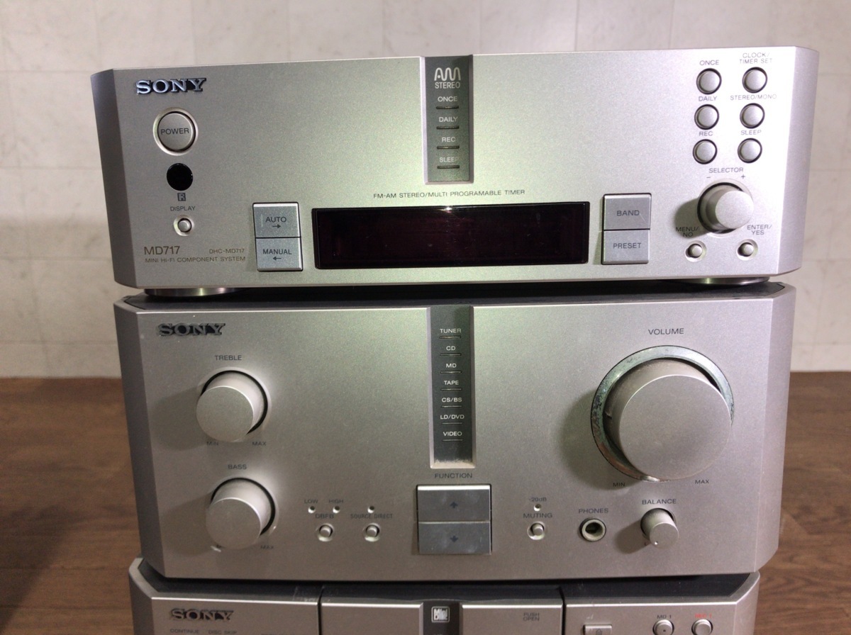 A126Y007 ○ SONY DHC-MD717 システムコンポ スピーカーセット ソニー