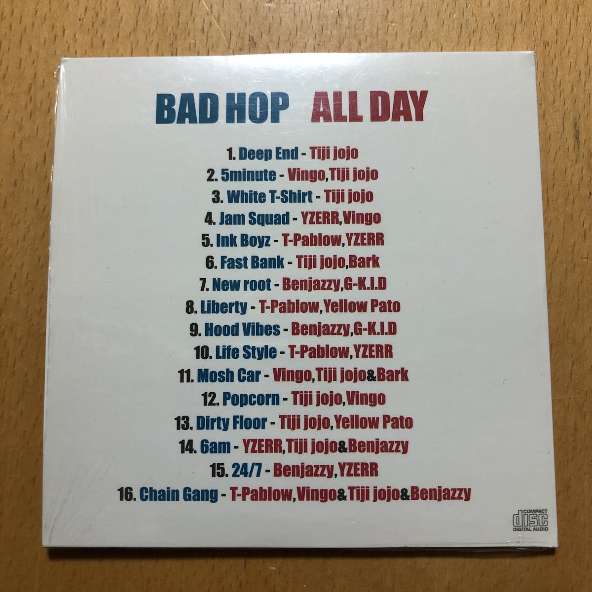 Badhop『Allday』CD☆美品☆アルバム☆122