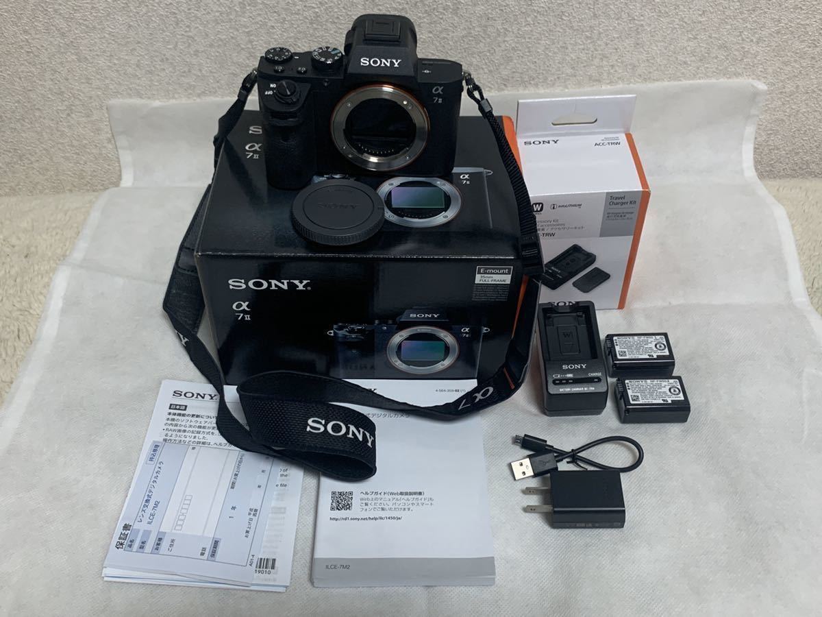 SONY α7 II ILCE-7M2 ボディ、純正予備バッテリー・充電器付き SONY 