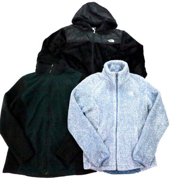 【驚きの破格値，送料無料】 The North Face ノースフェイス フリースジャケットMIX XS~2XL 3枚セット まとめ売り USA古着卸 1円スタート 最落なし MA0787(女性用)｜売買されたオークション情報、yahooの商品情報をアーカイブ公開 - 女性用