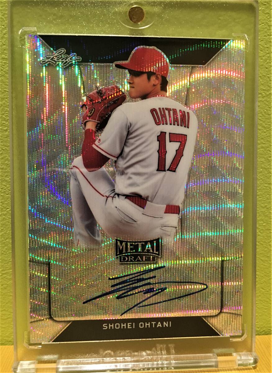 2018 LEAF 大谷翔平　ルーキーカード　200枚限定　鑑定済　10 大谷翔平 ルーキー 直筆サインカード 2018 Leaf Metal Draft Silver