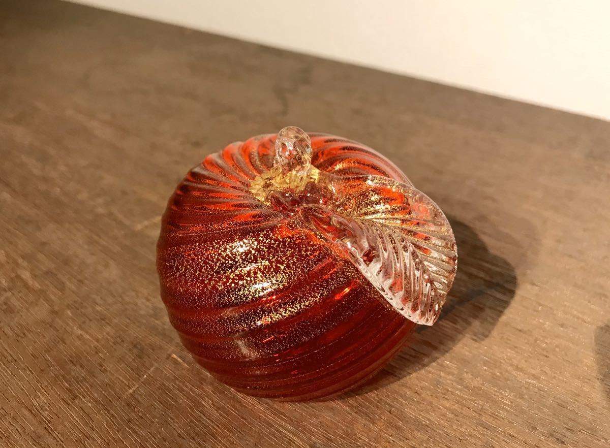 置物 Murano ヴィンテージ☆イタリア製 ITALY⁄ムラーノ ガラス☆りんご