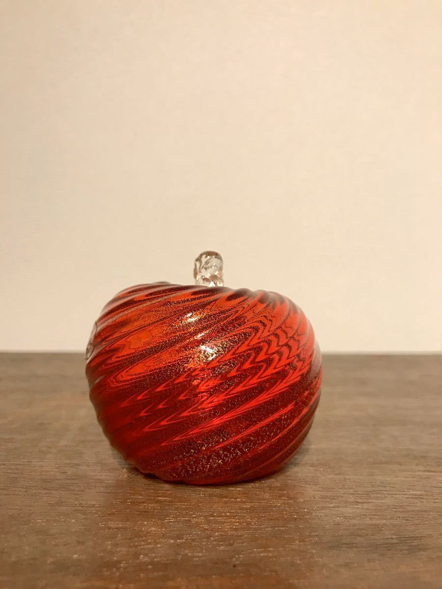 置物 Murano ヴィンテージ☆イタリア製 ITALY⁄ムラーノ ガラス☆りんご