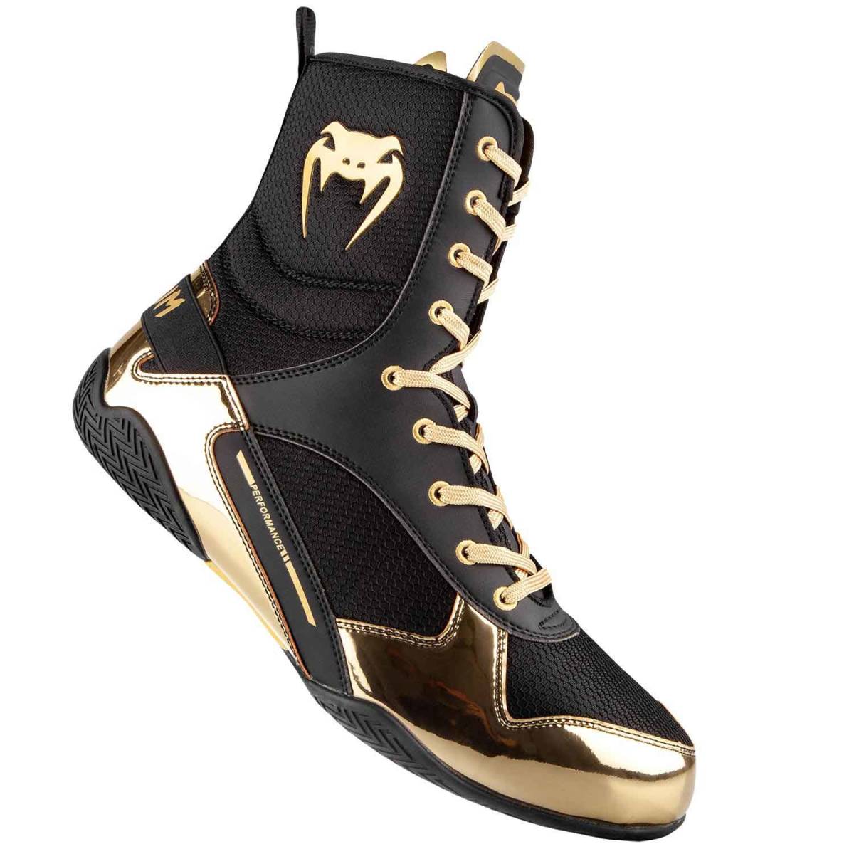  VENUM ヴェナム ELITE BOXING SHOES／エリート ボクシングシューズ 黒／ゴールド ２７ ５ｃｍ(シューズ)｜売買されたオークション情報、yahooの商品情報をアーカイブ公開 - オークファン シューズ