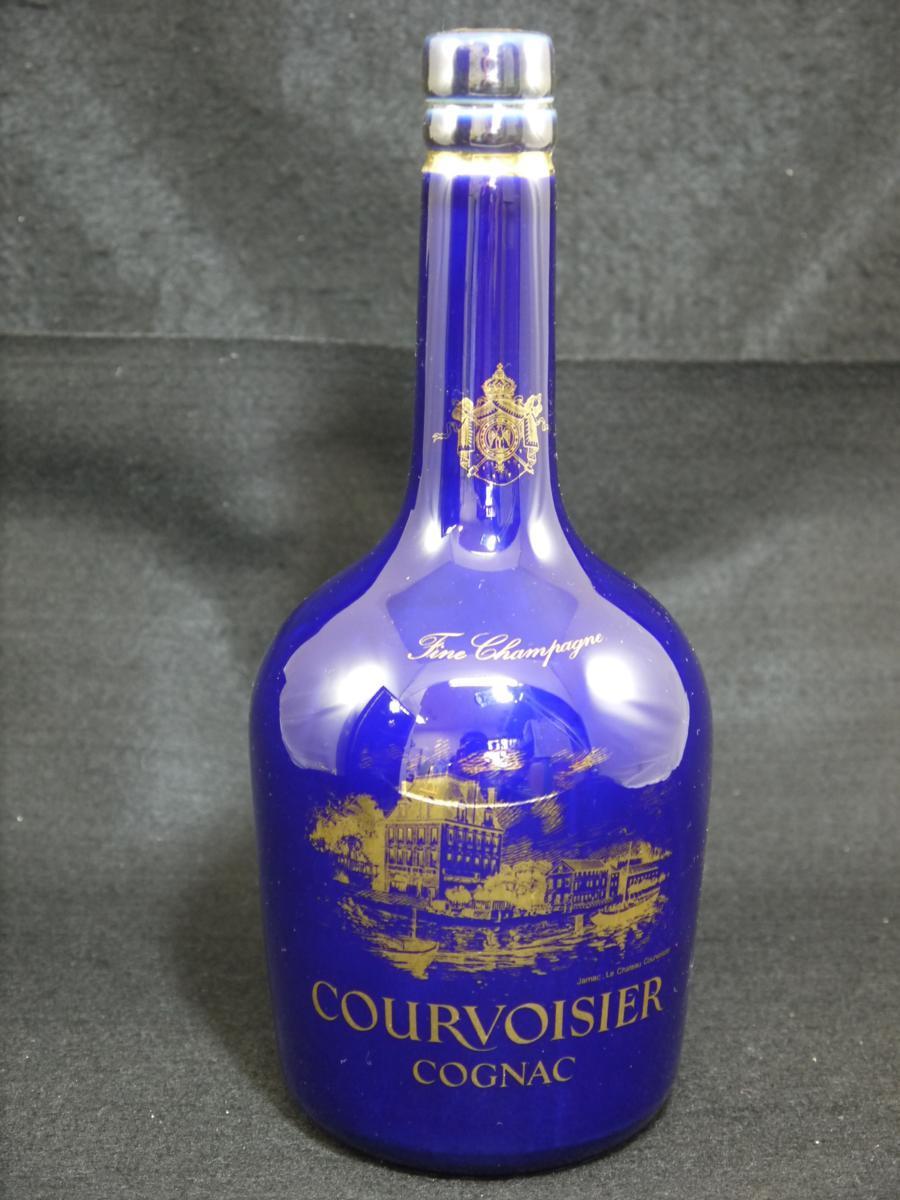 COURVOISIER コニャック 青色陶器ボトル COURVOISIER コニャック 青色陶器ボトル ☆未開栓 COURVOISIER